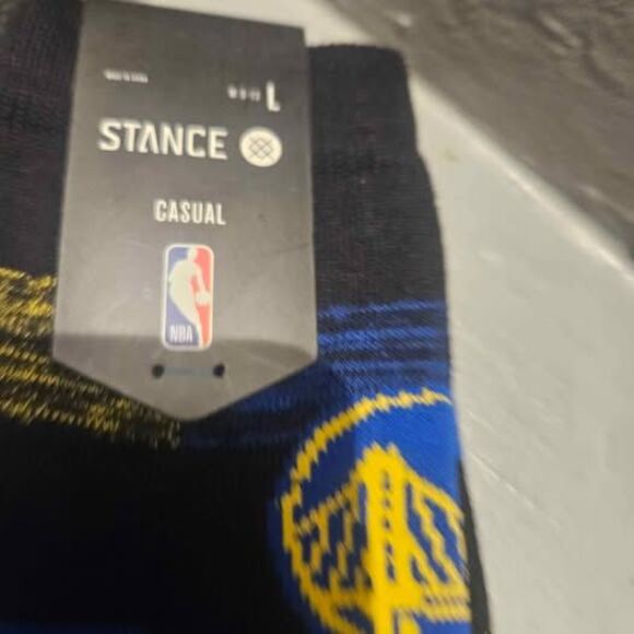 Golden State Warriors Large Socks New Crew - Picture 2 of 4